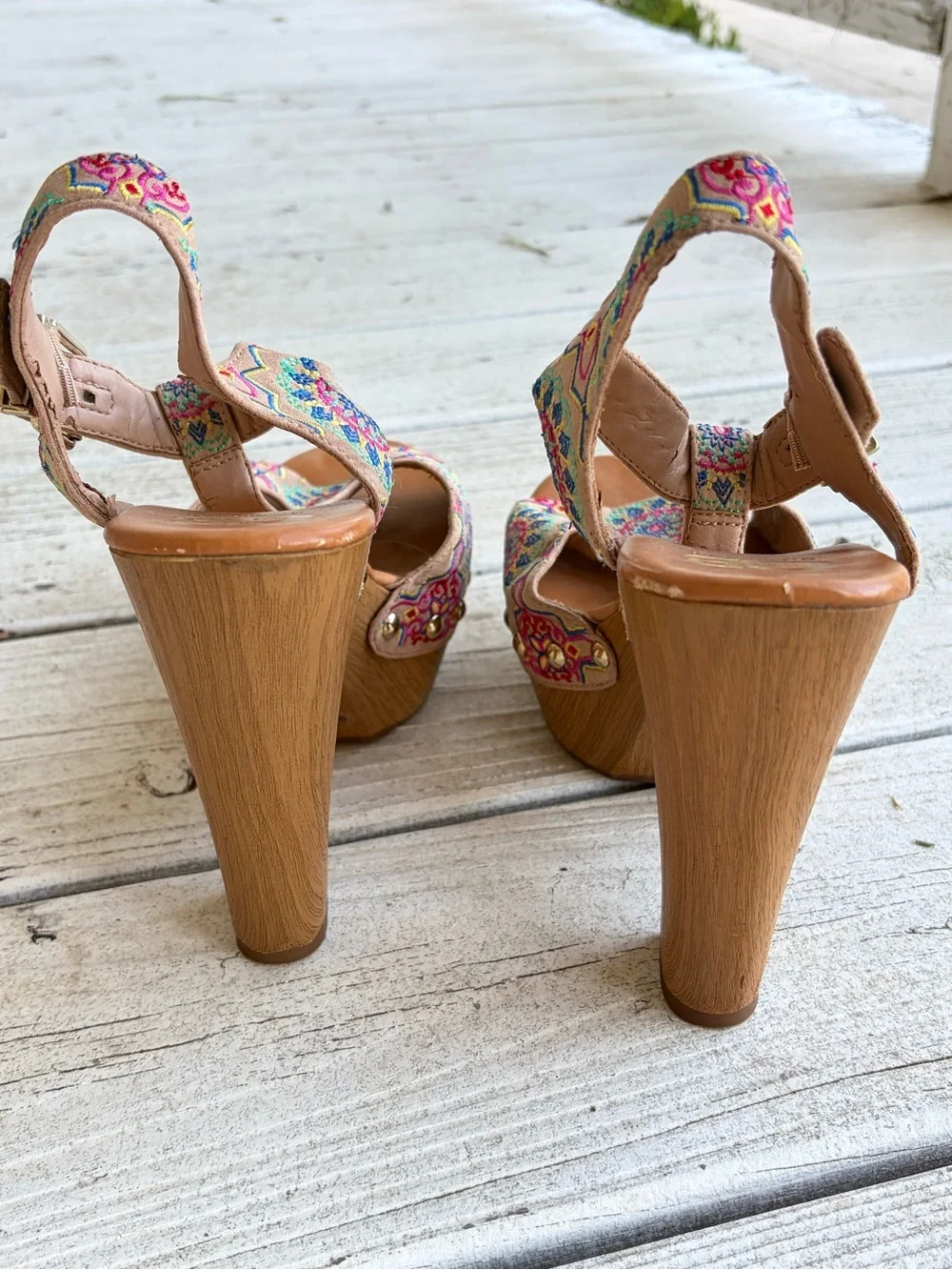Gianni Bini Boho Platform Heel - Size 9 - Picture 5 of 10